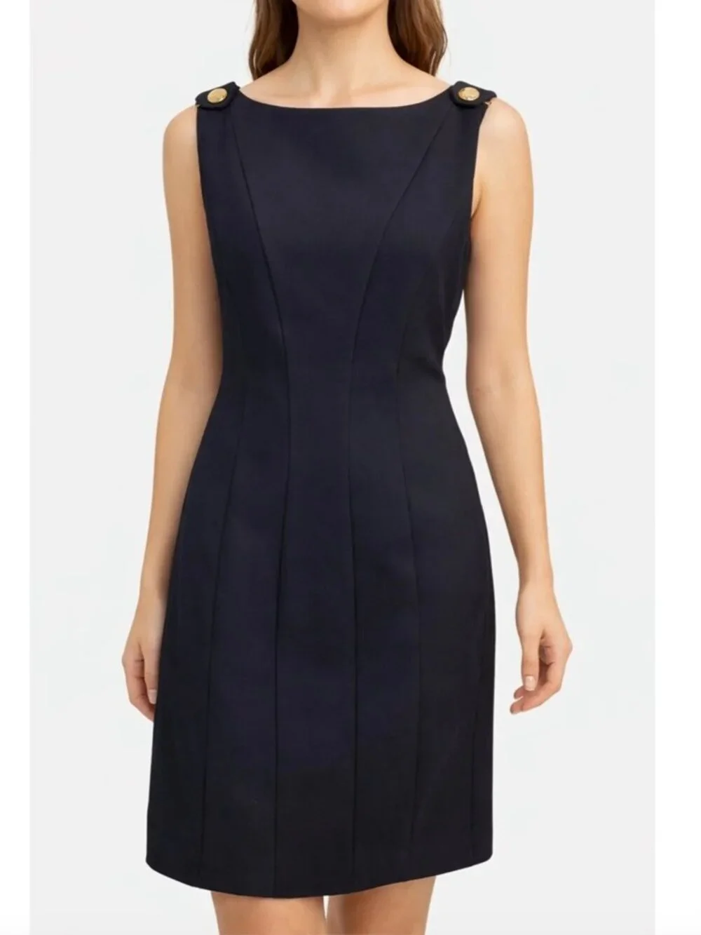 Tory Burch Wool Blend Navy Sheath Dress